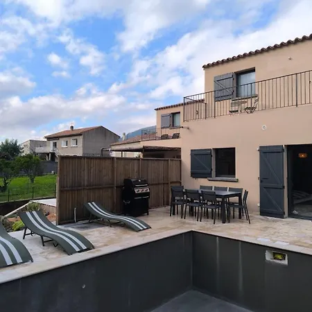 Maison En Pierre Avec Piscine Chauffée à Muratello Villa *