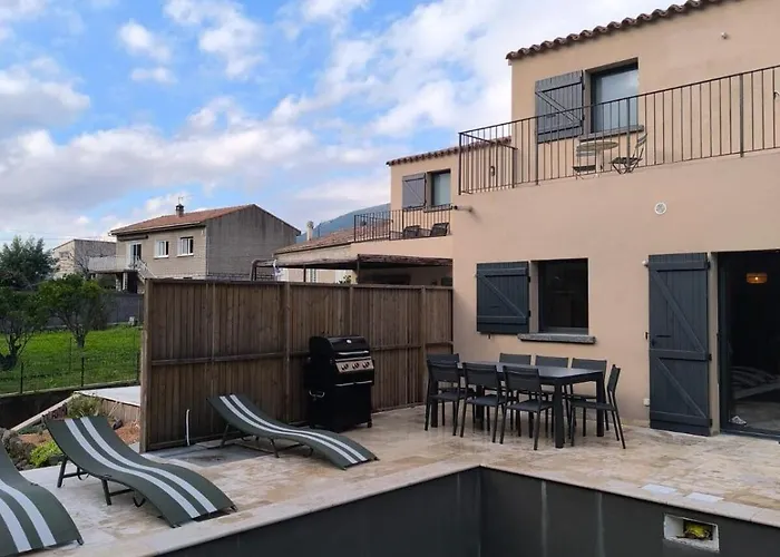 Maison En Pierre Avec Piscine Chauffée à Muratello Villa *